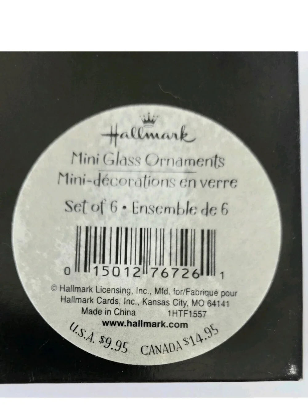 SET OF 6 HALLMARK BLOWN GLASS HALLOWEEN BLACK CATS & PUMPKINS ORNAMENTS 2003 NIB